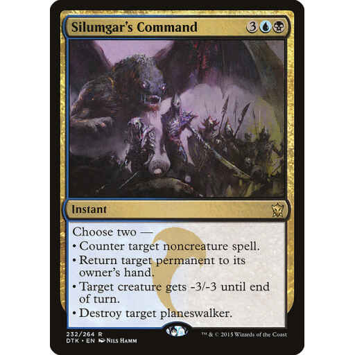 Dragons of Tarkir - 232 - Silumgar's Command - Rare - UB - Non-foil