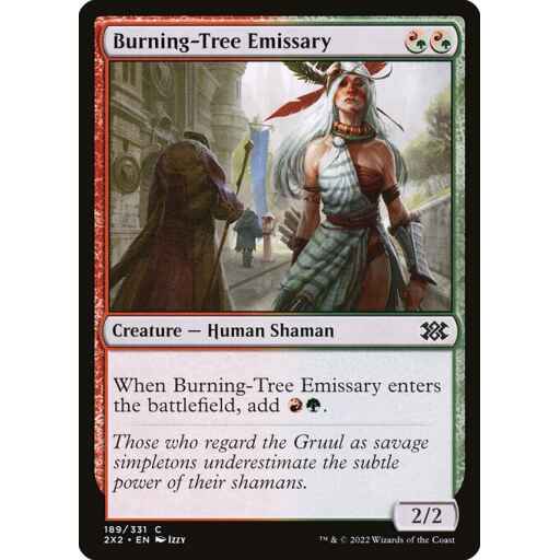 Double Masters 2022 - 189 - Burning-Tree Emissary - Common - RG - Foil