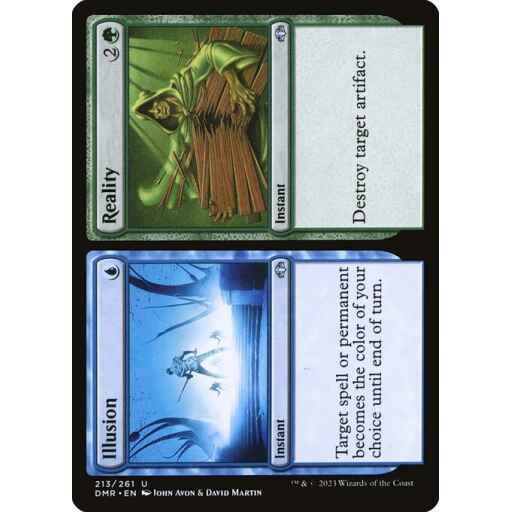 Dominaria Remastered - 213 - Illusion // Reality - Uncommon - UG - Non-foil