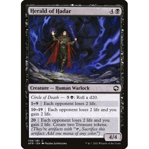 Adventures in the Forgotten Realms - 108 - Herald of Hadar - Common - B - Non-foil