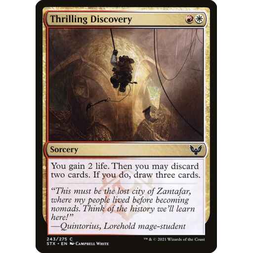 Strixhaven: School of Mages - 243 - Thrilling Discovery - Common - WR - Non-foil