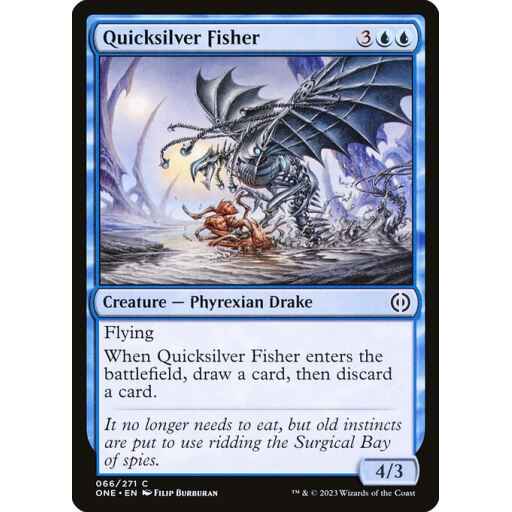 Phyrexia: All Will Be One - 66 - Quicksilver Fisher - Common - U - Foil