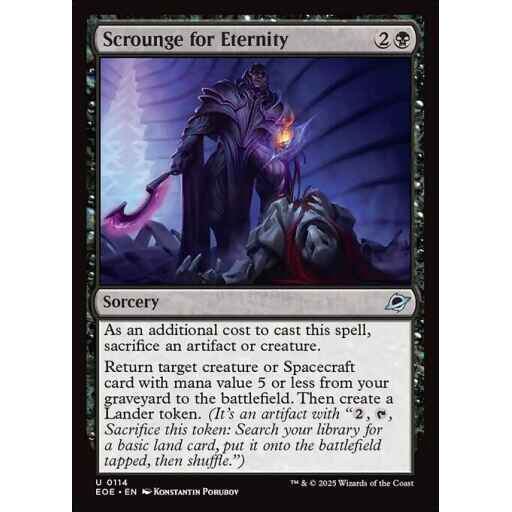 Edge of Eternities - 114 - Scrounge for Eternity - Uncommon - B - Non-foil