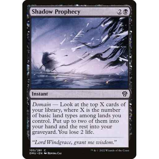 Dominaria United - 105 - Shadow Prophecy - Common - B - Non-foil