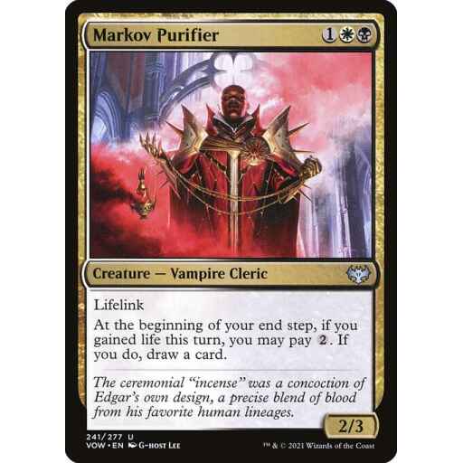 Innistrad: Crimson Vow - 241 - Markov Purifier - Uncommon - WB - Non-foil