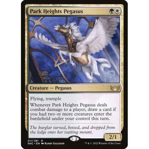 Streets of New Capenna - 211 - Park Heights Pegasus - Rare - WG - Non-foil