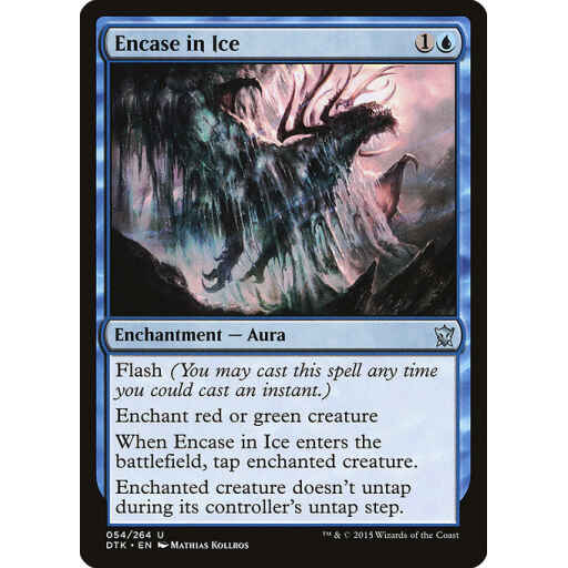 Dragons of Tarkir - 54 - Encase in Ice - Uncommon - U - Non-foil