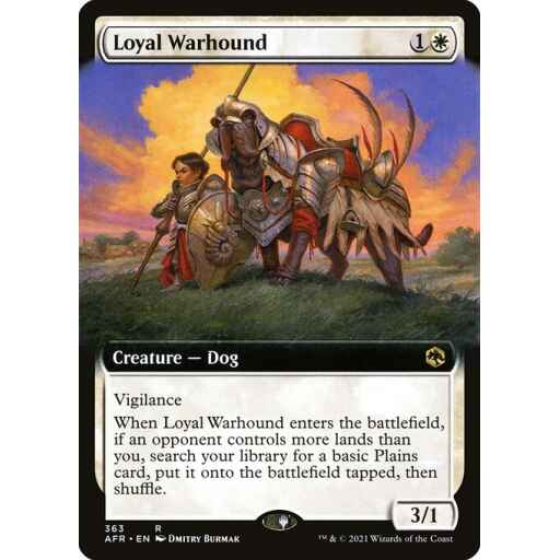 Adventures in the Forgotten Realms - 363 - Loyal Warhound - Rare - W - Non-foil