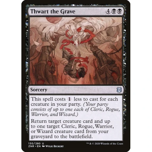 Zendikar Rising - 130 - Thwart the Grave - Uncommon - B - Non-foil