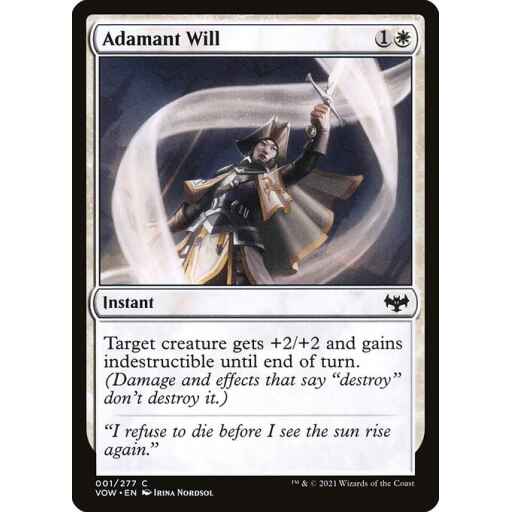 Innistrad: Crimson Vow - 1 - Adamant Will - Common - W - Non-foil
