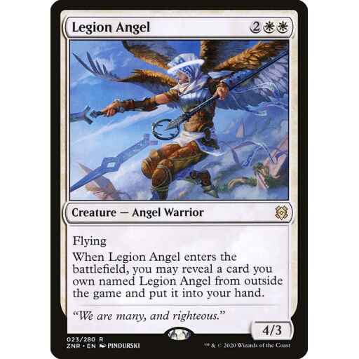 Zendikar Rising - 23 - Legion Angel - Rare - W - Foil