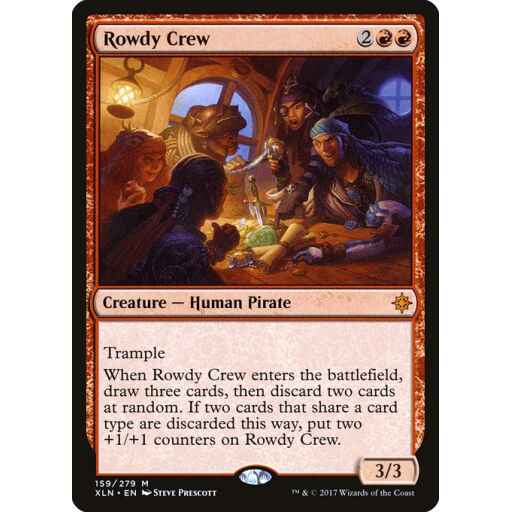 Ixalan - 159 - Rowdy Crew - Mythic - R - Non-foil