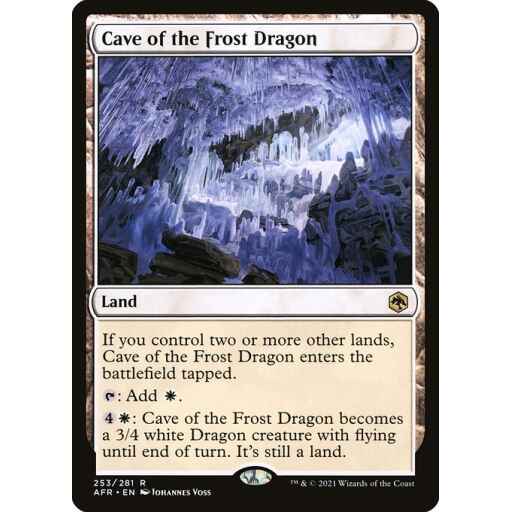 Adventures in the Forgotten Realms - 253 - Cave of the Frost Dragon - Rare - C - Non-foil