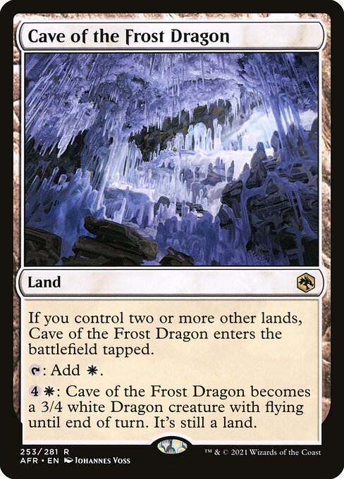 Adventures in the Forgotten Realms - 253 - Cave of the Frost Dragon - Rare - C - Non-foil