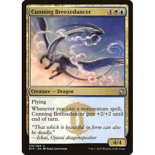 Dragons of Tarkir - 215 - Cunning Breezedancer - Uncommon - WU - Non-foil