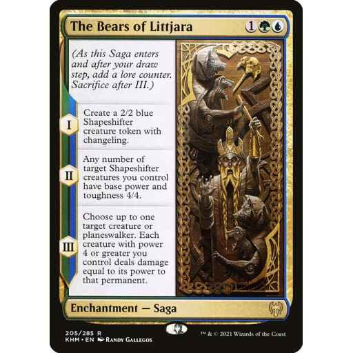 Kaldheim - 205 - The Bears of Littjara - Rare - UG - Non-foil