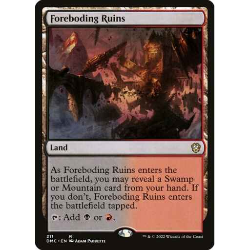 Dominaria United Commander - 211 - Foreboding Ruins - Rare - C - Non-foil