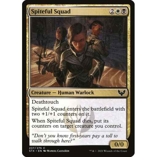 Strixhaven: School of Mages - 237 - Spiteful Squad - Common - WB - Non-foil