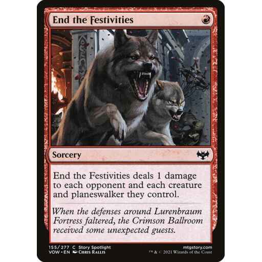 Innistrad: Crimson Vow - 155 - End the Festivities - Common - R - Foil