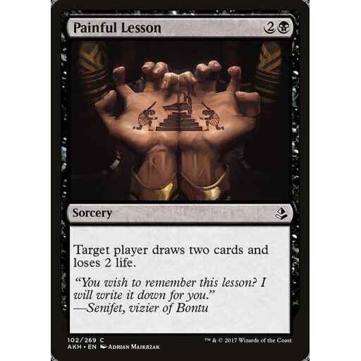 Amonkhet - 102 - Painful Lesson - Common - B - Non-foil
