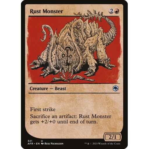 Adventures in the Forgotten Realms - 321 - Rust Monster - Uncommon - R - Non-foil
