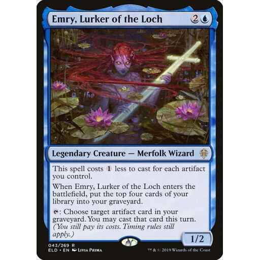 Throne of Eldraine - 43 - Emry, Lurker of the Loch - Rare - U - Non-foil