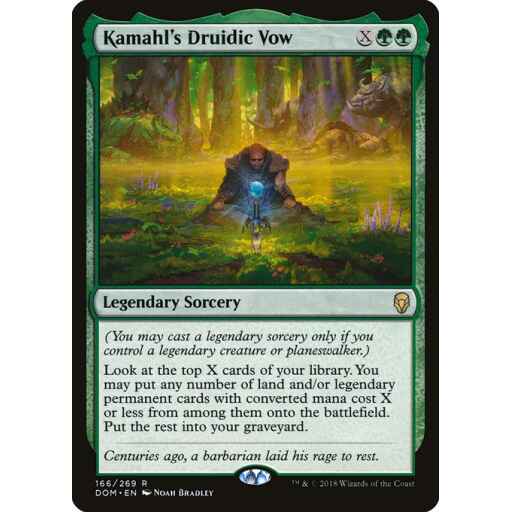 Dominaria - 166 - Kamahl's Druidic Vow - Rare - G - Non-foil