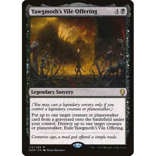 Dominaria - 114 - Yawgmoth's Vile Offering - Rare - B - Non-foil
