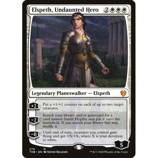 Theros Beyond Death - 270 - Elspeth, Undaunted Hero - Mythic - W - Foil