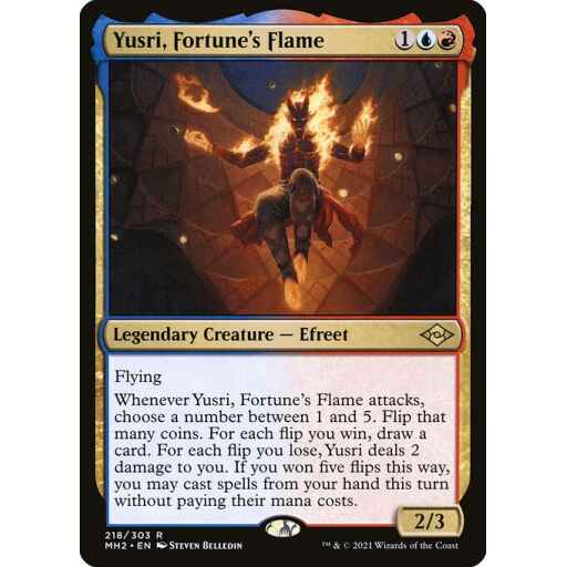Modern Horizons 2 - 218 - Yusri, Fortune's Flame - Rare - UR - Non-foil