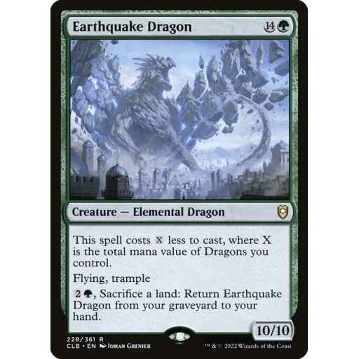 Commander Legends: Battle for Baldur's Gate - 228 - Earthquake Dragon - Rare - G - Non-foil