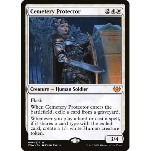 Innistrad: Crimson Vow - 6 - Cemetery Protector - Mythic - W - Non-foil