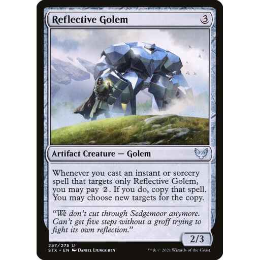 Strixhaven: School of Mages - 257 - Reflective Golem - Uncommon - C - Non-foil