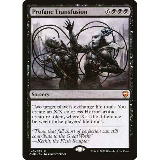 Commander Legends - 145 - Profane Transfusion - Mythic - B - Non-foil