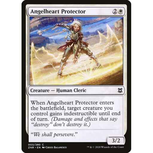 Zendikar Rising - 3 - Angelheart Protector - Common - W - Non-foil
