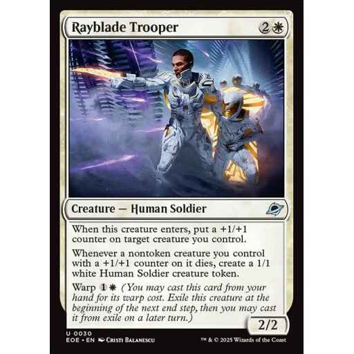 Edge of Eternities - 30 - Rayblade Trooper - Uncommon - W - Foil