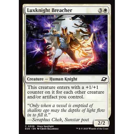 Edge of Eternities - 26 - Luxknight Breacher - Common - W - Foil