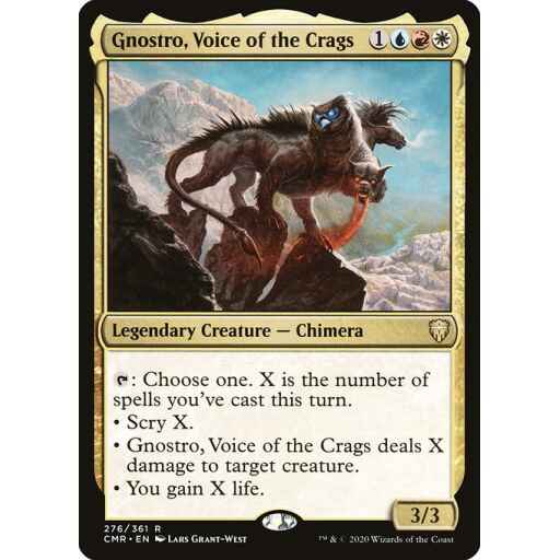 Commander Legends - 276 - Gnostro, Voice of the Crags - Rare - Multi - Non-foil