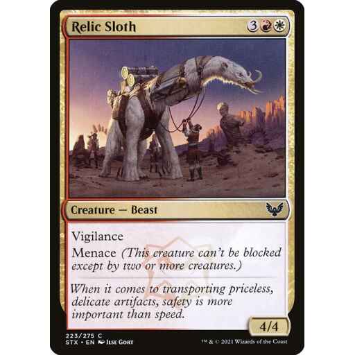 Strixhaven: School of Mages - 223 - Relic Sloth - Common - WR - Non-foil