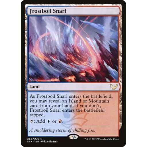 Strixhaven: School of Mages - 265 - Frostboil Snarl - Rare - C - Non-foil