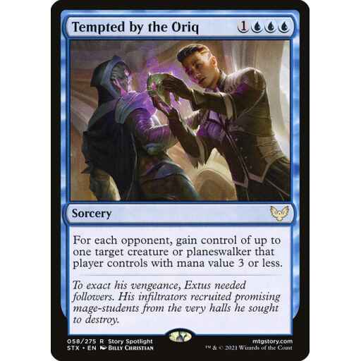 Strixhaven: School of Mages - 58 - Tempted by the Oriq - Rare - U - Non-foil