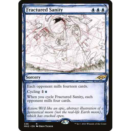 Modern Horizons 2 - 336 - Fractured Sanity - Rare - U - Non-foil