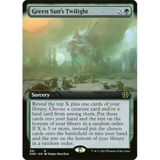 Phyrexia: All Will Be One - 391 - Green Sun's Twilight - Rare - G - Non-foil