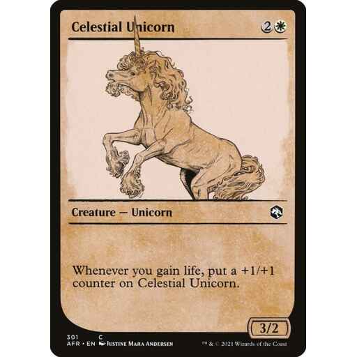 Adventures in the Forgotten Realms - 301 - Celestial Unicorn - Common - W - Non-foil