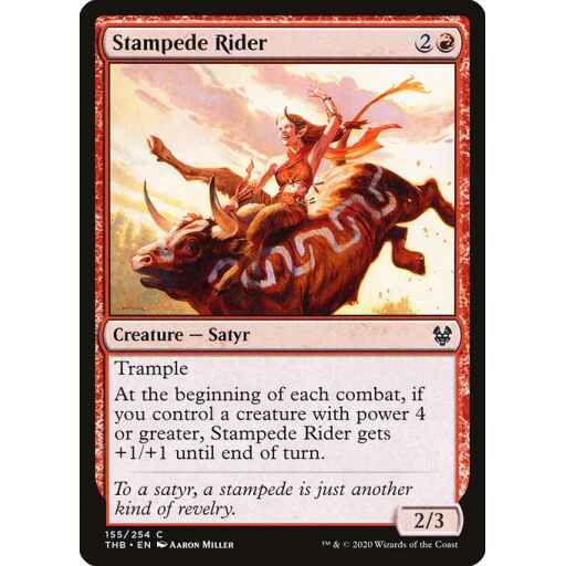Theros Beyond Death - 155 - Stampede Rider - Common - R - Non-foil