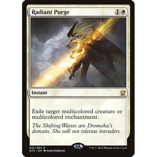 Dragons of Tarkir - 31 - Radiant Purge - Rare - W - Non-foil