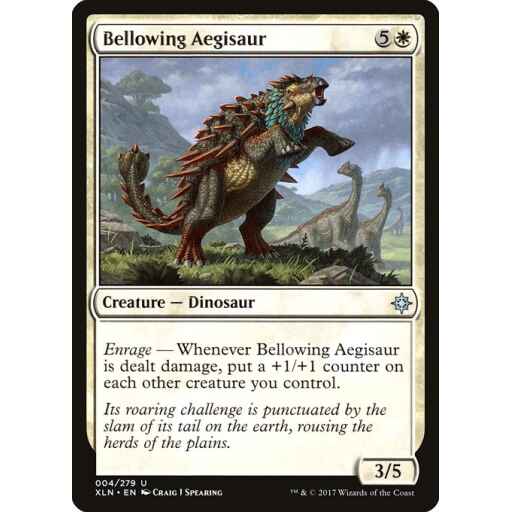 Ixalan - 4 - Bellowing Aegisaur - Uncommon - W - Non-foil