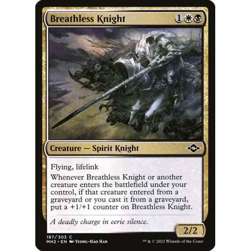 Modern Horizons 2 - 187 - Breathless Knight - Common - WB - Non-foil