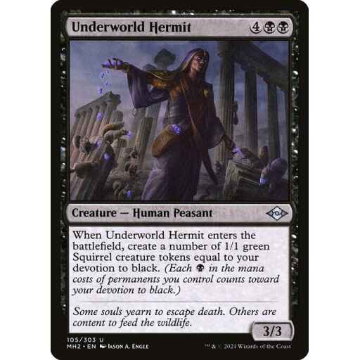 Modern Horizons 2 - 105 - Underworld Hermit - Uncommon - B - Non-foil