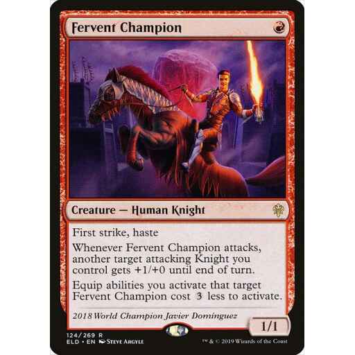 Throne of Eldraine - 124 - Fervent Champion - Rare - R - Non-foil